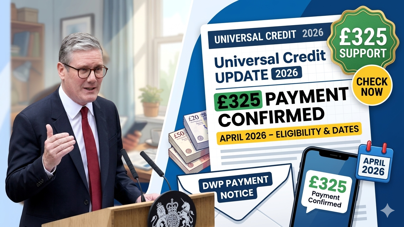 DWP Confirms &pound;325 Universal Credit Payment for April 2026 &ndash; Check